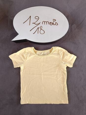 Tee shirt chemise manches courtes Fille 12/18 mois Primark Care