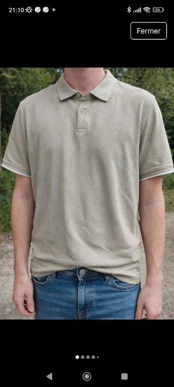 Gilet/ polo maille Zara taille M en très bon état 