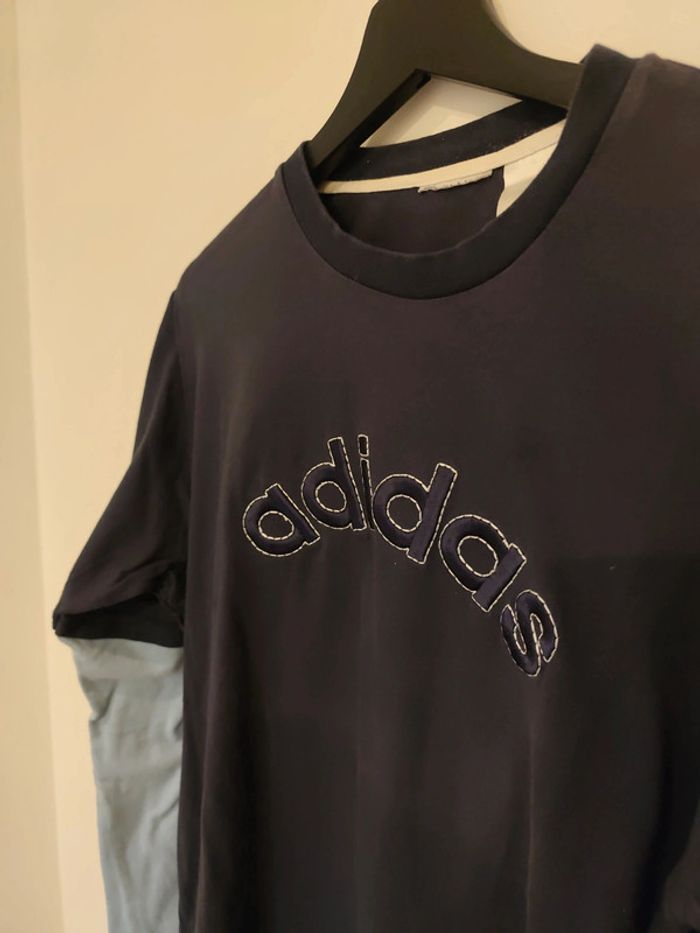 Adidas Tshirt manches longues bleu - photo numéro 2