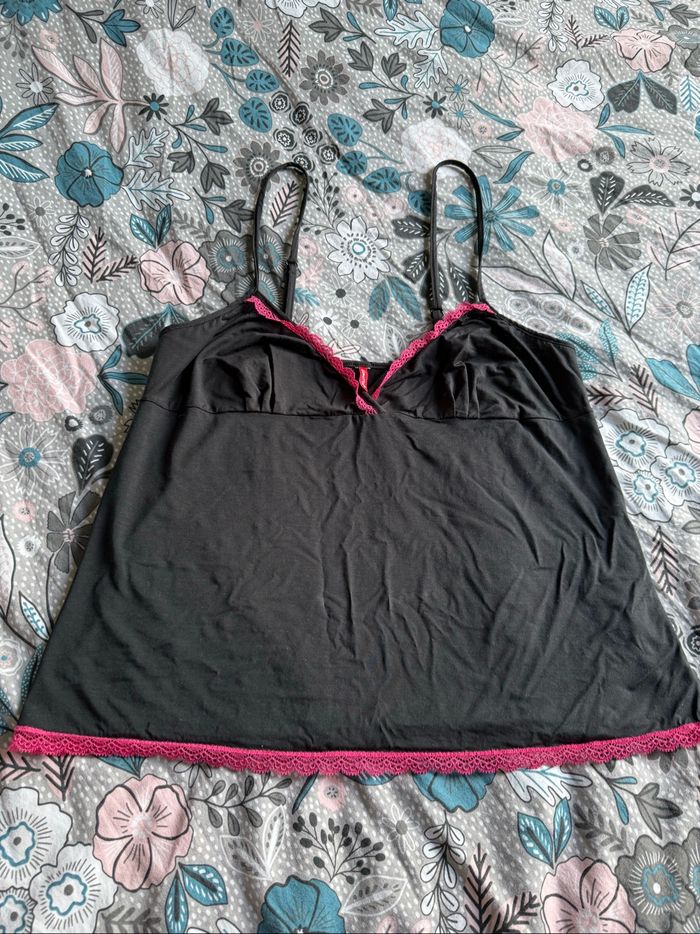 Caraco noir et rose - Taille L / XL