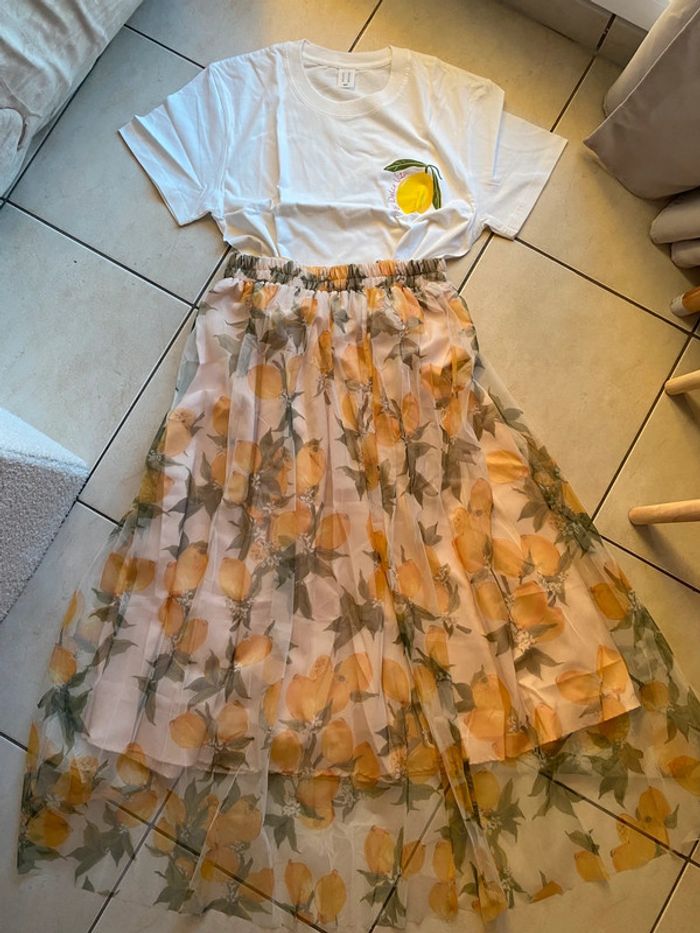 Jupe tulle femme citron lemon limon - photo numéro 4