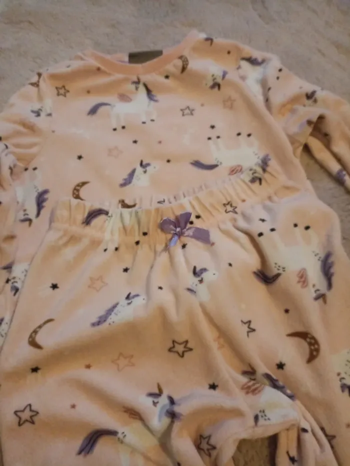 Pyjama velour licorne - photo numéro 2