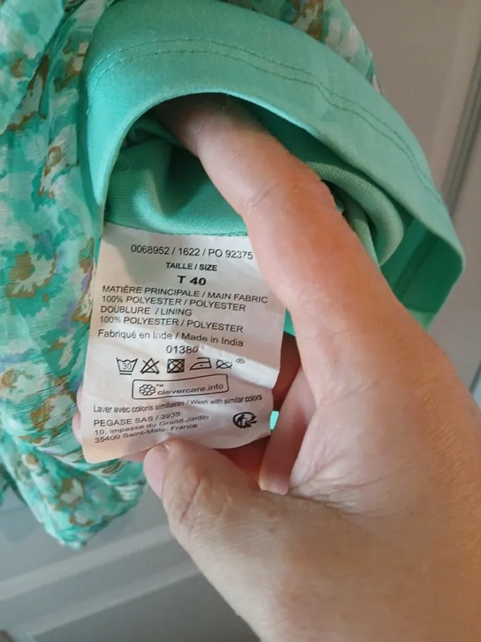 Robe d'été vert menthe - photo numéro 7