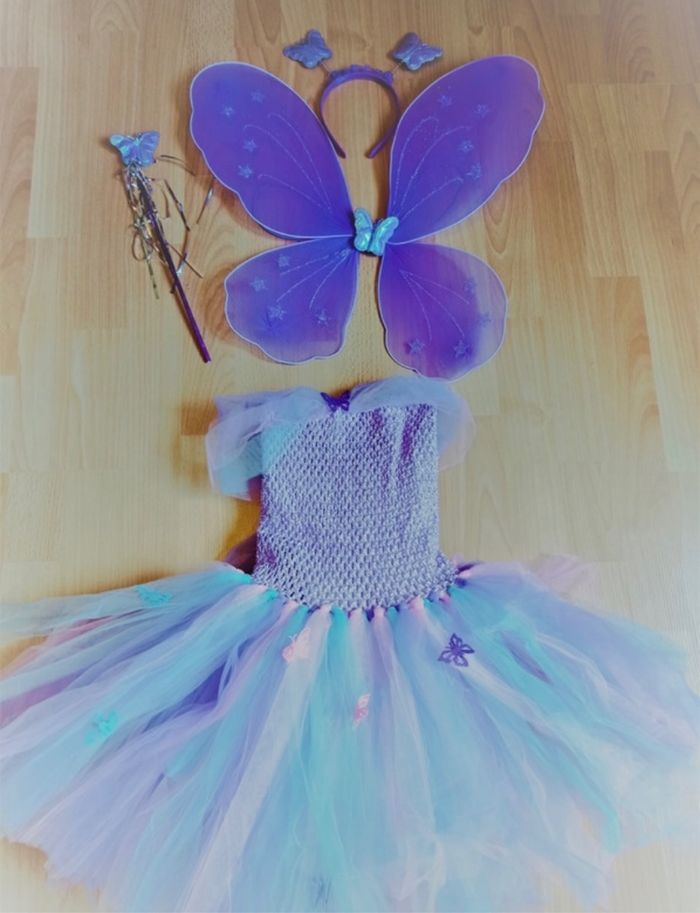 Déguisement robe tutu violette et accessoires 4-5ans - photo numéro 10