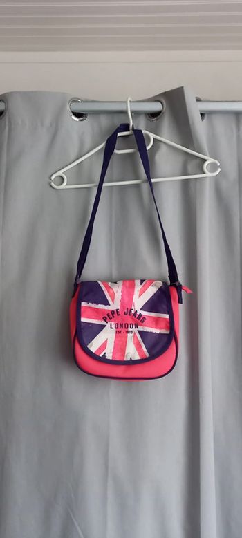 Sac bandoulière Pepe jeans enfant rose motif london