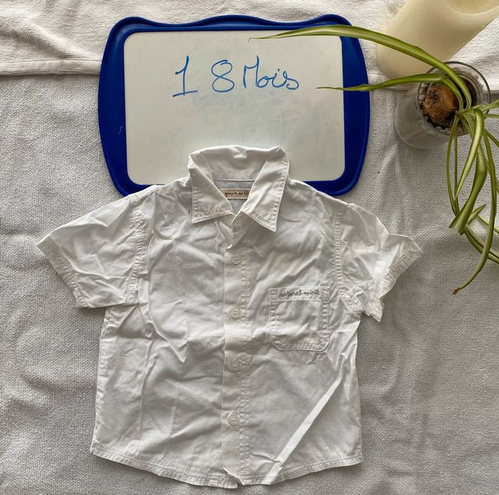 Chemise manches courtes / chemisette légère- 18 mois - Grain de Blé - BE