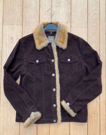 Street One - Veste « velour côtelé » col fourrure