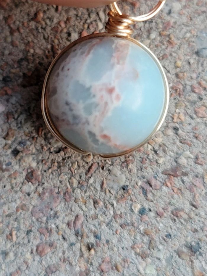 Collier pierre empereurs naturelle en acier inoxydable - photo numéro 7