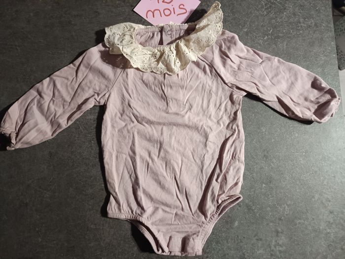 Body col claudine en dentelle 12 mois - photo numéro 3