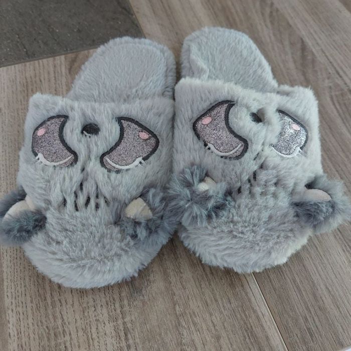 Chaussons fille gris T36-37