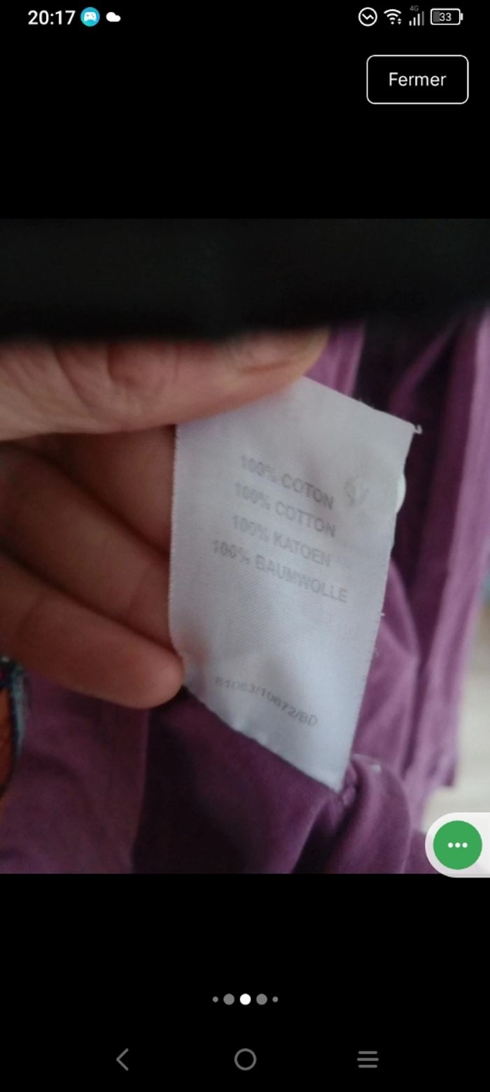 Haut de nuit s manches longues c79 - photo numéro 4