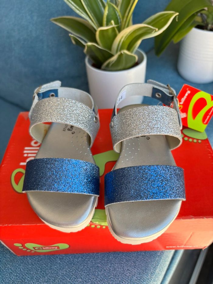 Sandales Billowy azul plata pailletées 24 - photo numéro 2