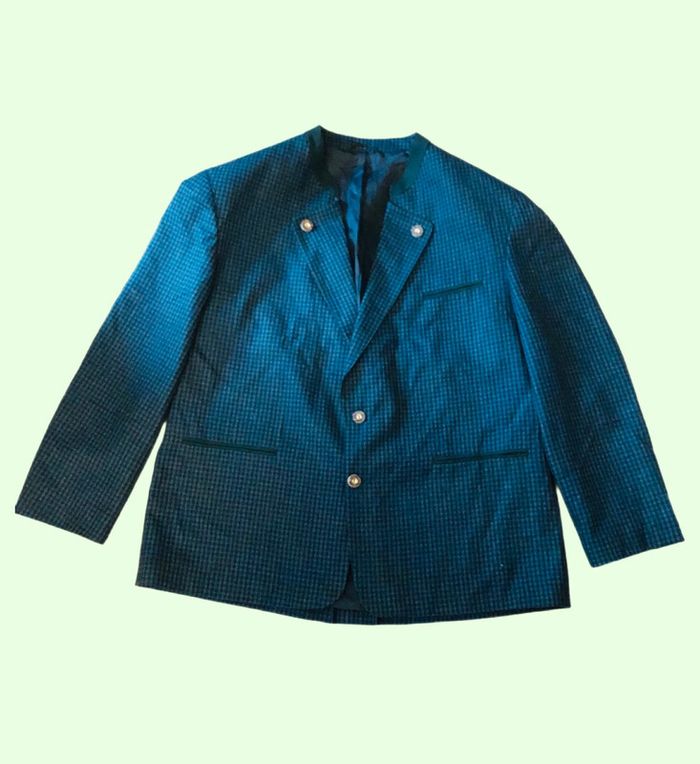 🇦🇹Blazer autrichien pure laine vierge petits carreaux Distler trachten tyrolean blazer🇦🇹 - photo numéro 4
