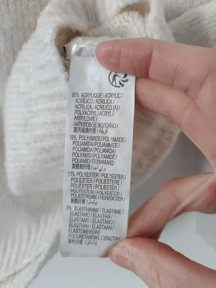 Pull maternité blanc Kiabi taille M 38-40 - photo numéro 7