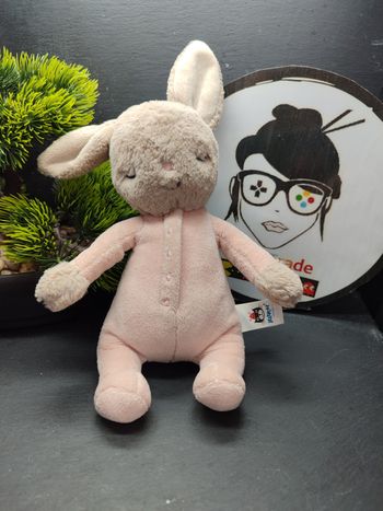 Bunny jellycat rock a bye sleep rabbit lapin rose marron sleep Pink Brown 