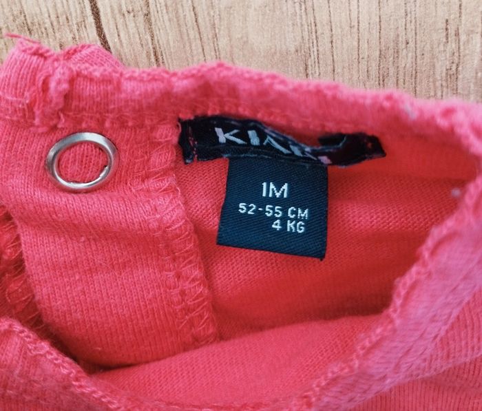 Pyjama grenouillère coton fille rose fuschia taille 1 mois Kiabi - photo numéro 2