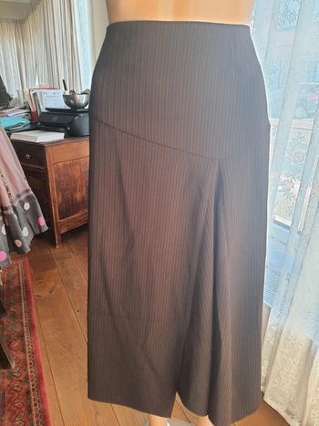 Jupe marron foncé lignée Paprika  t 3 (48)