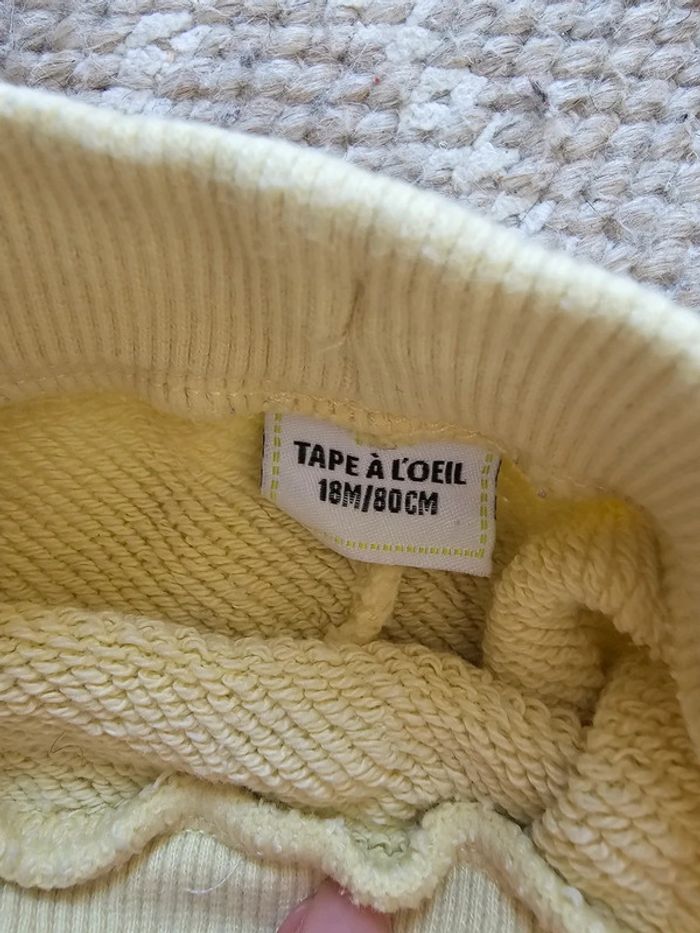 Ensemble jogging jaune - Tape à l'œil - 18 mois/80 cm - photo numéro 5