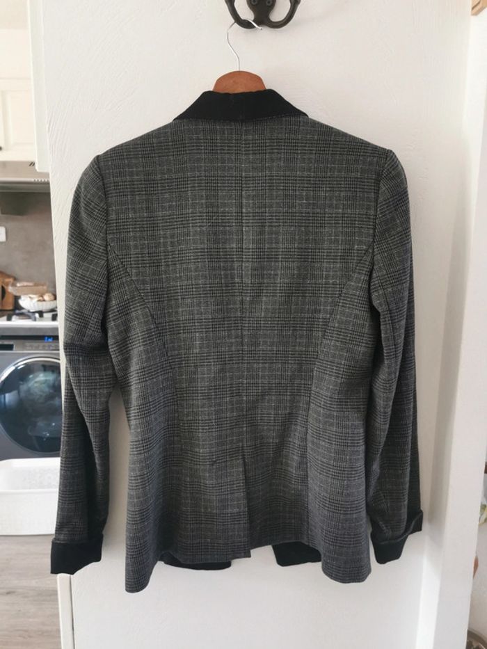 Blazer à carreaux gris - Grain de malice - photo numéro 4