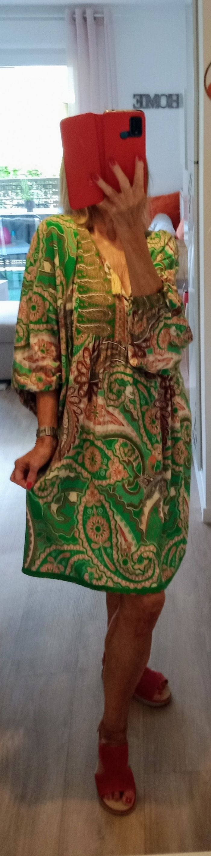 Robe courte imprimée Pohéme - photo numéro 4