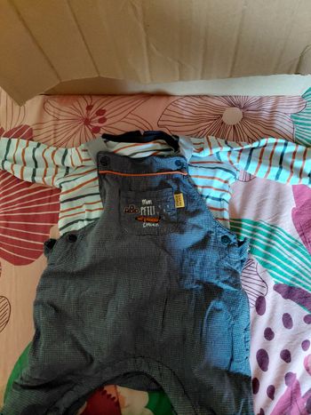 Ensemble Salopette et tee shirt
