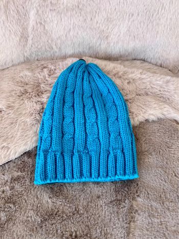 Bonnet bleu taille 2/3 ans (0124)