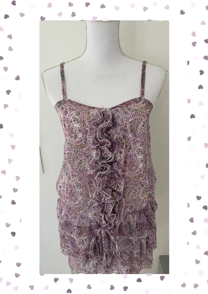 Morgan Jolie Robe Violette Estivale Taille 36/S - photo numéro 2