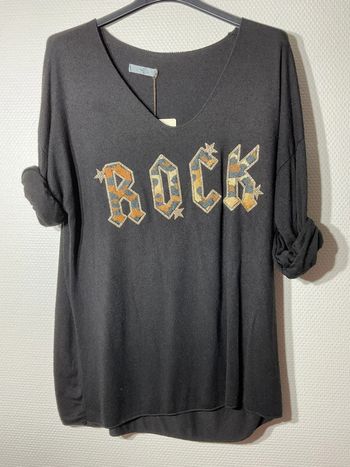 Pull « rock » femme taille unique (36-42)- nos - neuf avec étiquette