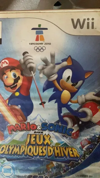 Jeux wii mario et sonic