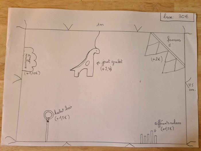 Tapis de parc thème dinosaure fait mains - photo numéro 3