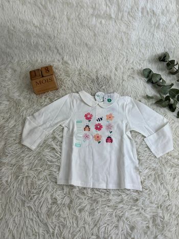 T-shirt manches longues Obaibi taille 18 mois