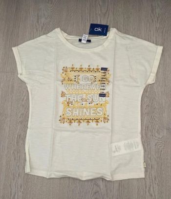 Tee shirt t-shirt Okaïdi, taille 8 ans, neuf