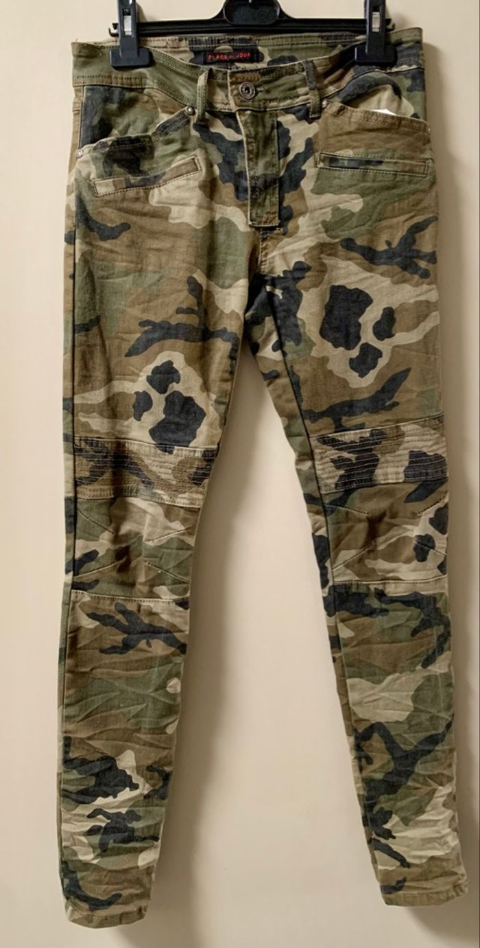 Pantalon imprimé camouflage - photo numéro 2