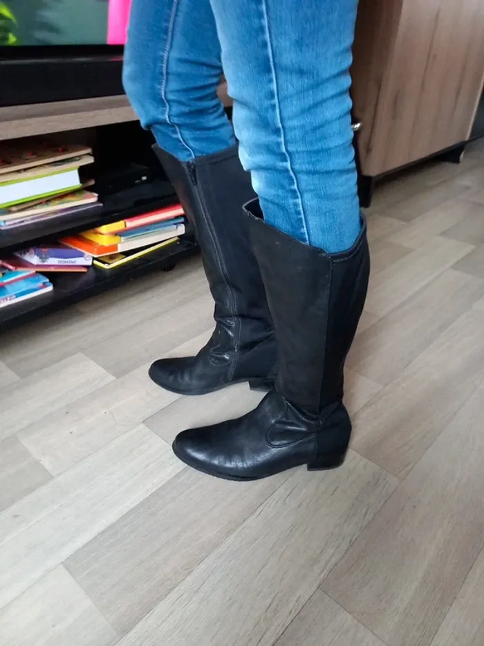 Botte noir femme T.39 - photo numéro 3