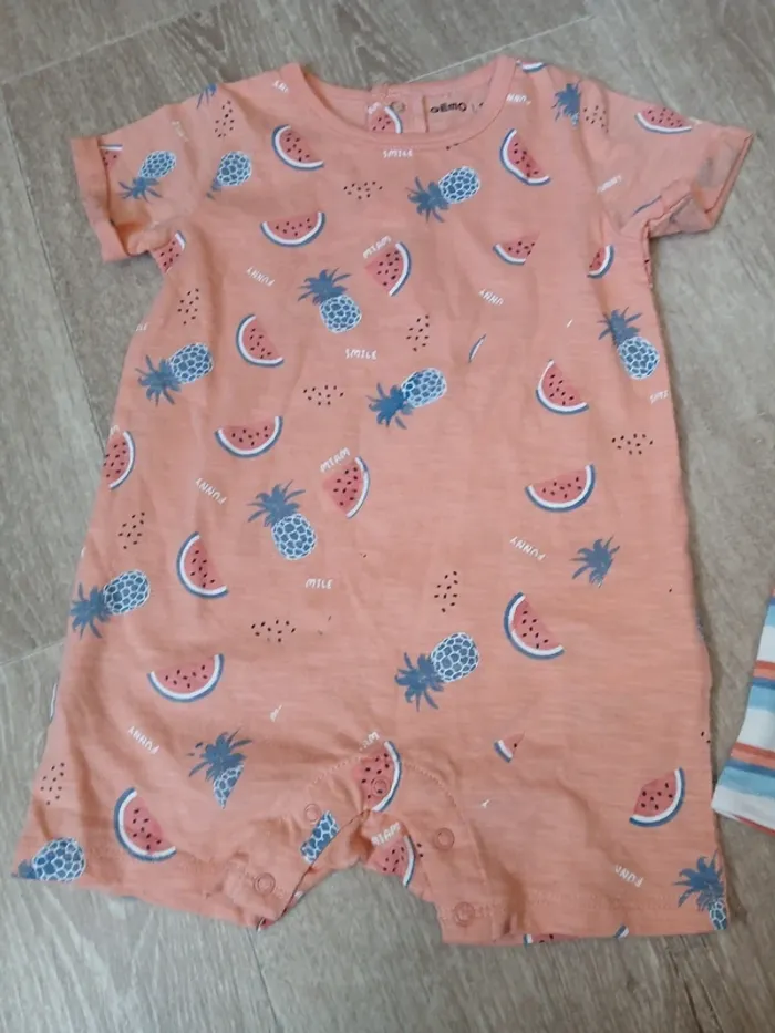 Lot de 2 barboteuses bébé garçon 9 mois - photo numéro 4