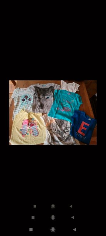 Lot 7 maillots manches courtes 8 ans