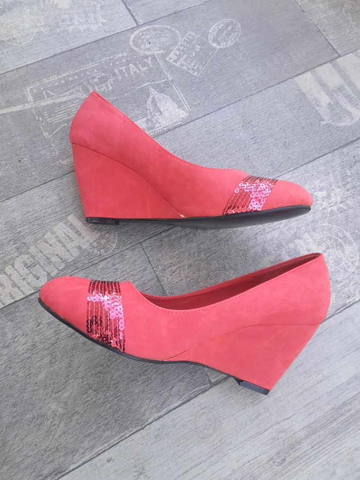 Escarpins à talon compensée et à sequins - O'Moda Libra Pop - photo numéro 2