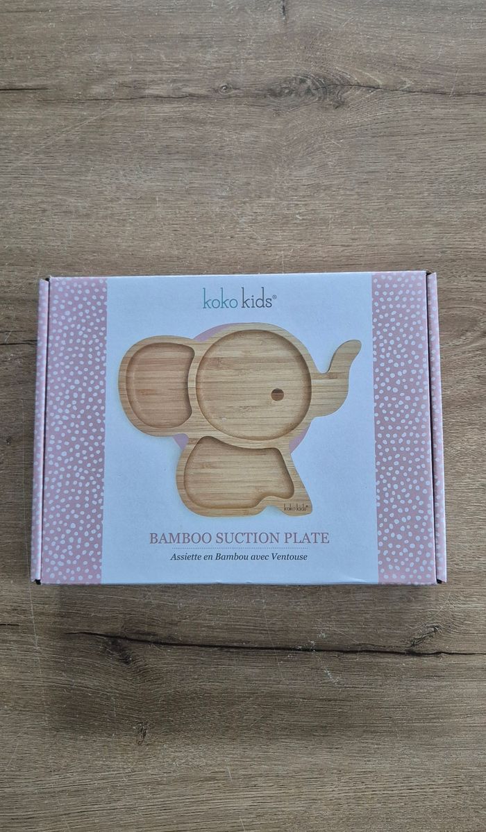 Assiette en bambou avec ventouse 🐘 - photo numéro 6