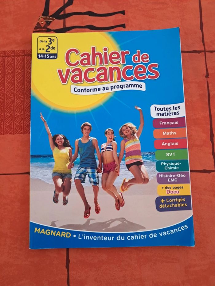 Cahier de vacances
