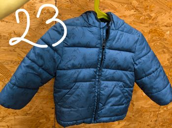 Doudoune motif ours montagne bleu 23 mois