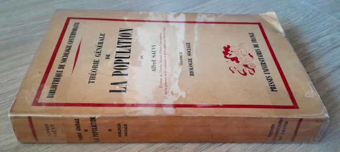 théorie générale de la population - alfred sauvy volume 2 Biologie Sociale - photo numéro 2