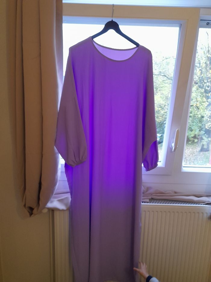 Abaya femme couleur lila - photo numéro 4