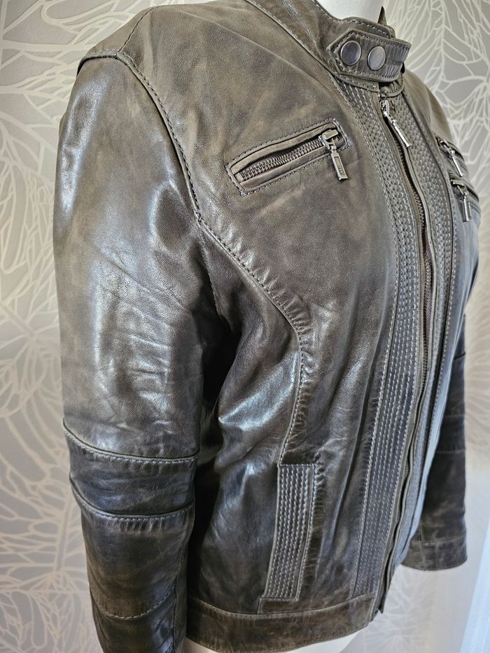 Veste cullister taille M en 100 % cuir d agneau - photo numéro 4