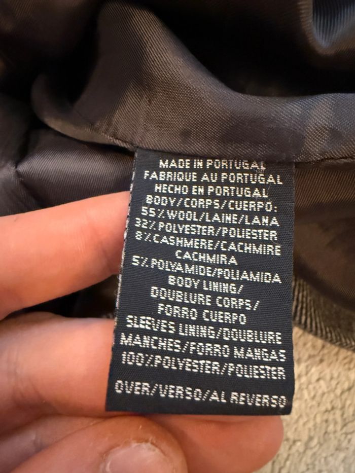 Long manteau en laine et cachemire Tommy Hilfiger gris Taille L - photo numéro 4