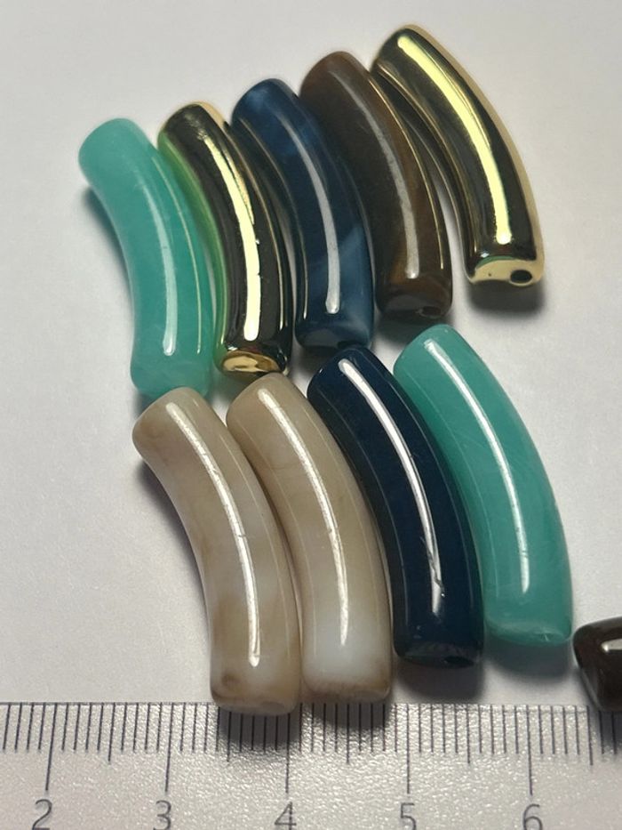 C575 10 perles macaronis - photo numéro 4