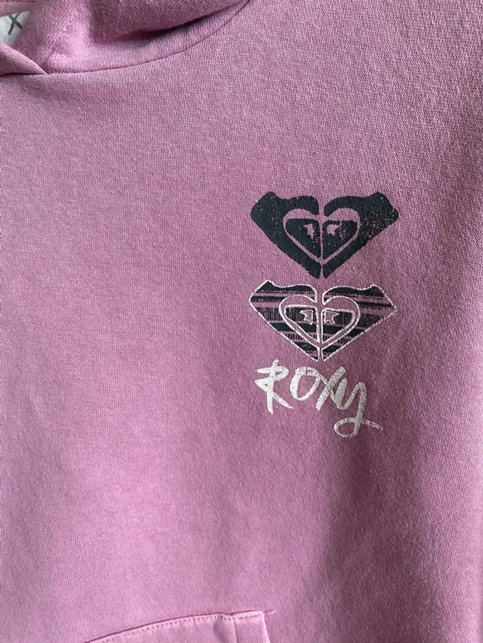 Sweat à capuche Roxy rose taille L - photo numéro 2