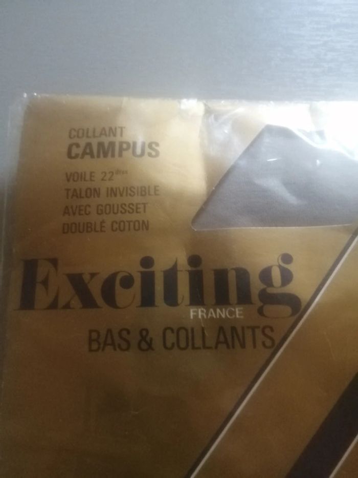🌸Collant Campus voile beige clair 22dtex Taille 2 "Exciting "Neuf - photo numéro 2