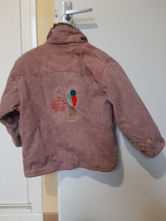 Blouson vieux rose taille s - photo numéro 2