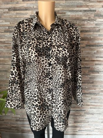 Chemise léopard soldée