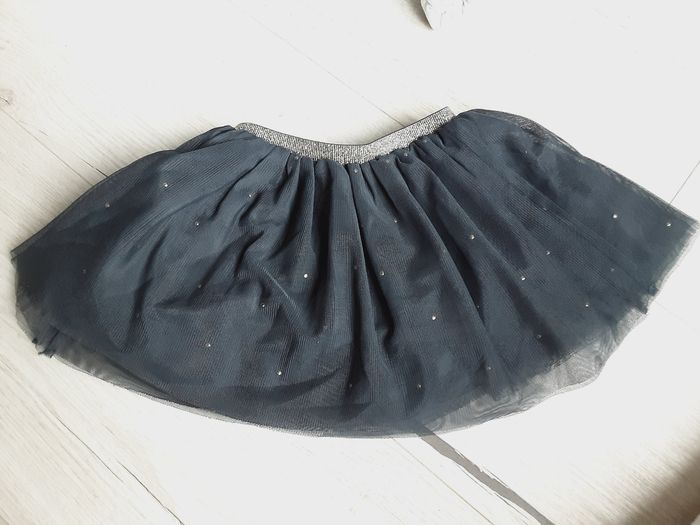 Vêtement bébé fille jupe à tulles et points dorés Obaïbi 9 mois - photo numéro 3